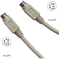 Cable MiniDIN 6 Macho - 6 Macho 15 metros PS/2