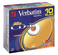 CD-R 700 Mb / 80 min Verbatim 48x Caja Slim
