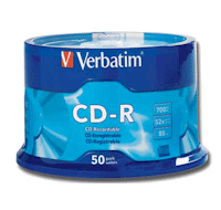 CD Grabable Verbatim Spindle 50uds