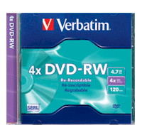 DVD-RW Regrabables Verbatim