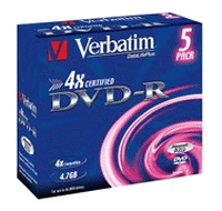 DVD-R GRABABLE 4.7GB VERBATIM 16X
