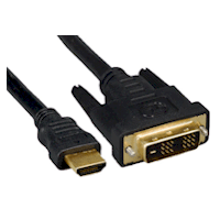 Cable HDMI - DVI 2 metros