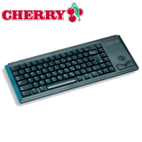 Teclado CHERRY G84-4400 Compacto con Trackball Slim Negro